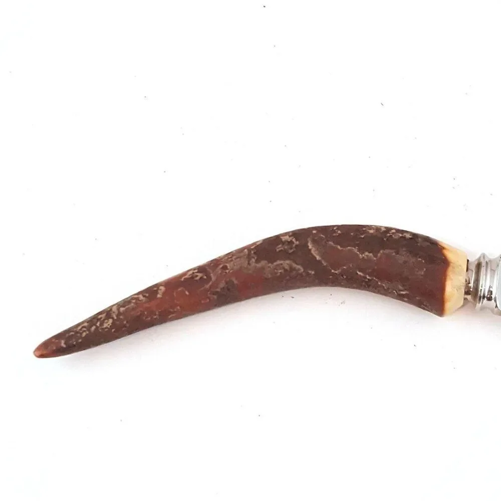 Vintage Horn Antler Handle Cheese Knife Duracut M Bernard Sheffield England